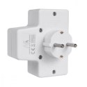 Maclean Gniazdko 1x16A 2x2.5A Schuko MCE215 z włącznikiem/wyłącznikiem, maks obciążenie 3680W, 2x wtyczka euro, 1x schuko