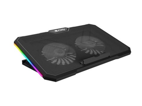 Podstawka chłodząca pod laptopa Fury Gunbai G3 14.1-17.3" z 2 wentylatorami, podświetlenie RGB, 2 USB