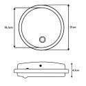 Maclean Lampa LED, IP65 czujnik PIR, MCE525 W 10W, 1000 lm, neutral white 4000 K