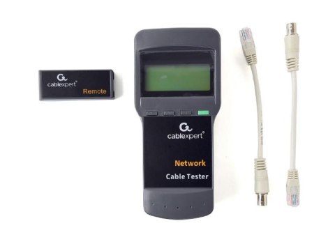 Tester kabli RJ-45, RJ-11, RG-58 z wyświetlaczem Gembird