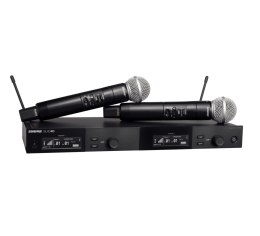 Shure SLXD24DE/SM58-G59 - Podwójny cyfrowy system bezprzewodowy z dwoma nadajnikiami/mikrofonami 