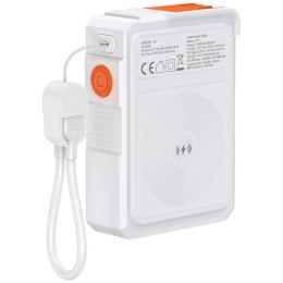 4smarts Ładowarka 6w1 Powerbank 10000mAh 22,5W Qi indukcyjne USB-C + USB-A + kabel USB-C Biała