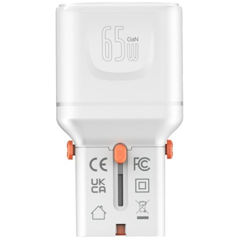 4smarts Ładowarka podróżna World Travel 65W USB-C + USB-A Biała