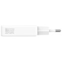 4smarts Ładowarka sieciowa PDPlug 65W GaN 2xUSB-C Biała