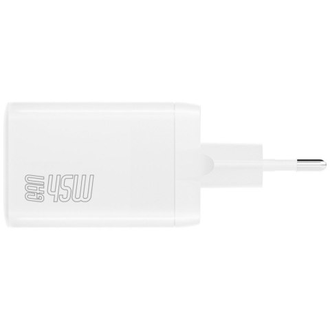 4smarts Ładowarka sieciowa PDPlug Dual 45W 2xUSB-C Biała