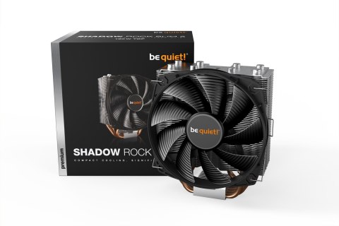 Be quiet! SHADOW ROCK SLIM 2 Procesor Chlodnica/wentylator 13,5 cm Aluminium, Czarny, Miedziany 1 szt.
