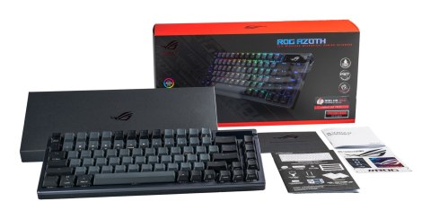 Klawiatura ASUS ROG Azoth Gaming USB + RF Wireless + Bluetooth German qwertz Czarna