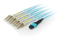 Equip Pro - Kabel krosowy - MTP wielomodowy - LC Multi-Mode - 5.0m - Światłowód - 50/125 mikronów - OM4 - Akwamaryn