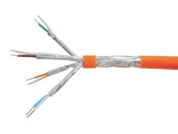 Instalacja Kabel Cat7 S/FTP 4P23 200.00m oranżowy LSZH