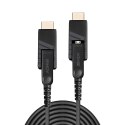 LINDY Kabel światłowodowy Micro-HDMI hybrydowy 18G 10m