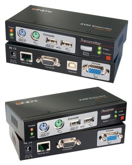 Lindy Cat.5 KVM Extender Combo 300, PS/2, USB i VGA