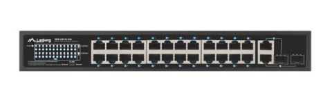 SWITCH LANBERG RSFE-24P-2C-250 24X 100MB POE+/2X COMBO RACK 19" GIGABIT ETHERNET 250W