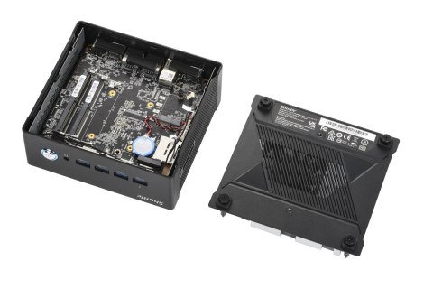Shuttle Nano PC NT10H5, Intel Core Ultra 5 125H, grafika Intel Arc, 2xHDMI, 2xUSB 4.0 (DP), 2x2.5Gbit LAN, w tym VESA 24/7 praca