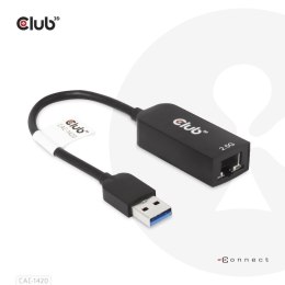 Karta sieciowa USB CLUB3D CAC-1420 (USB 3.2 Gen1 Type A to RJ45 2.5Gbps Adapter)
