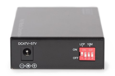 Konwerter mediów Gigabit PoE, RJ45 / SFP, PSE