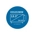 Kensington K55253WW filtr do ekranu 33,8 cm (13.3") Laptop Bezramkowy filtr prywatności na wyswietlacz
