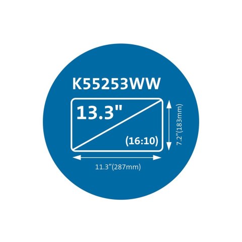 Kensington K55253WW filtr do ekranu 33,8 cm (13.3") Laptop Bezramkowy filtr prywatności na wyswietlacz