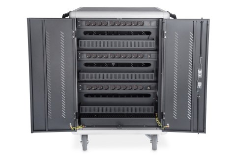 Szafa mobilna DIGITUS DN-45005 do ładowania notebooków/tabletów z ekranem do 15,6", synchronizacja danych, UV-C