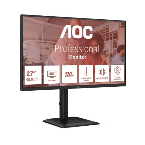 Monitor AOC E4 Q27E4U 68,6cm (27") 2560x1440 Quad HD LED Czarny