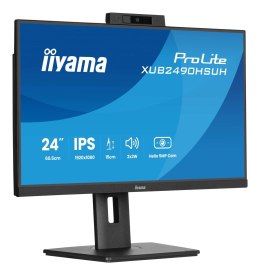 Monitor Iiyama TFT XUB2490HSUH IPS 24''//HDMI/DP/USB/Webcam/hoev - Płaski ekran - 60,5 cm