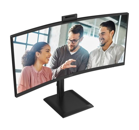 Monitor AOC 86,3 cm (34") CU34E4CW 21:09 2xHDMI+DP+USB-C+Webcam Curv.