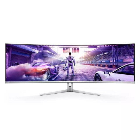 Philips Evnia 8000 49M2C8900/00 monitor komputerowy 124,2 cm (48.9") 5120 x 1440 px Dual QHD QDOLED Biały