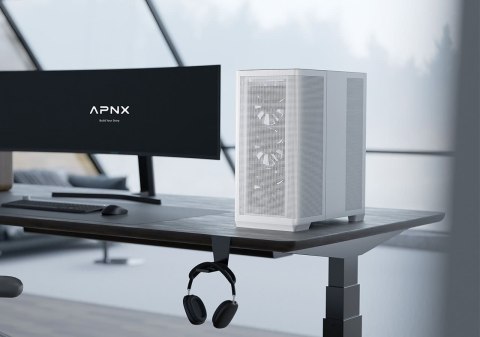 Obudowa AeroCool APNX C1-R-WT-v1 Midi Tower Biały