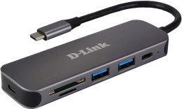 D-Link DUB-2325 stacja dokująca USB Type-C Szary