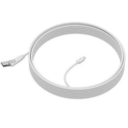 Kabel Logitech Rally Mic Pod Extension Cable Biały