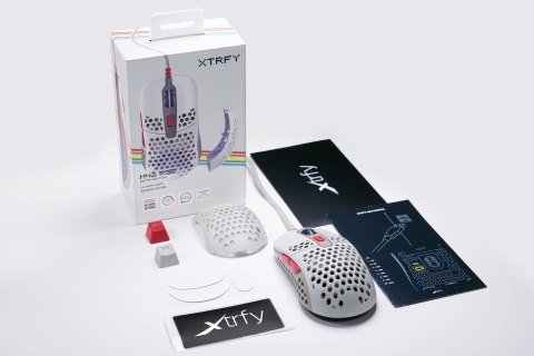 Mysz gamingowa CHERRY XTRFY M42 Retro EDT M42-RGB-RETRO Oburęczna USB Typu-A Optyczny 16000 DPI