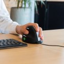R Go Tools R-Go Pele HE ergonomisch links USB mittel juodas/silb retail