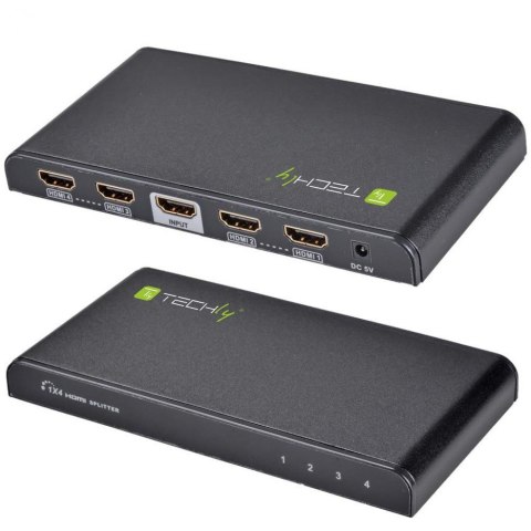 Rozgałęziacz telewizyjny Techly IDATA HDMI-4K4 4x HDMI