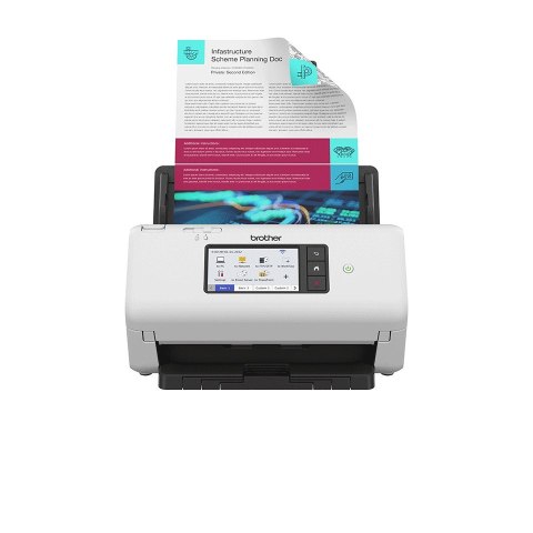 Skaner Brother ADS-4700W ADF + arkuszowy 600 x 600 DPI A4 Czarny, Biały