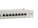 Wyposaż 19-calowy panel krosowy 24xRJ45 Cat6a FTP 1U 500MHz RAL7035