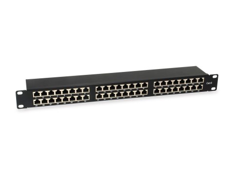 Wyposaż 19-calowy panel krosowy 48xRJ45 Cat6 FTP 1U 250MHz RAL9005