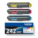 Brother TN-242CMY kaseta z tonerem 1 szt. Oryginalny Cyjan, Purpurowy, Żółty