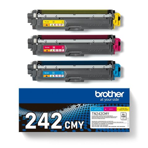 Brother TN-242CMY kaseta z tonerem 1 szt. Oryginalny Cyjan, Purpurowy, Żółty