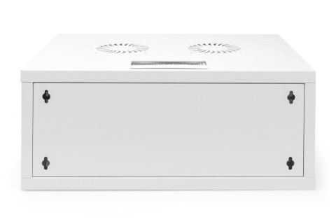 Szafa sieciowa wisząca 19" 4U, SOHO 241 x 540 x 400 mm, drzwi szyba, szary, niezłożona, 60kg