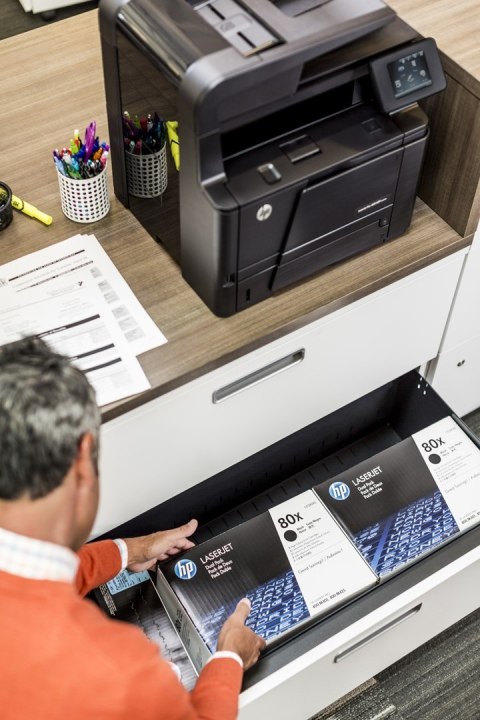 HP 80X svart LaserJet-tonerkassett med hög kapacitet, original kaseta z tonerem 1 szt. Oryginalny Czarny