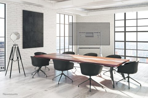 Neomounts FL50-525WH1 Stojak na kółkach do telewizora 139,7 cm (55") - 215,9 cm (85") z regulowaną wysokością Biały