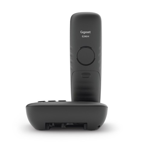 Telefon bezprzewodowy Gigaset E290A analogowy/DECT Nazwa i identyfikacja dzwoniącego Czarny