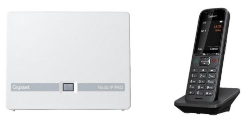 Telefon Gigaset N530 IP PRO + S700H PRO DECT (Nazwa i identyfikacja dzwoniącego, Antracyt)