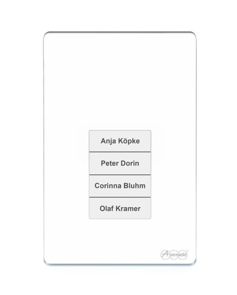 Terminal kontroli dostępu Auerswald TFS-Dialog 400 z czytnikiem linii papilarnych - biały