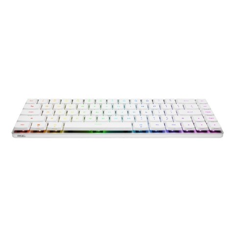 Klawiatura Gaming USB + RF Wireless + Bluetooth QWERTZ Biały ASUS ROG Falchion RX Low Profile