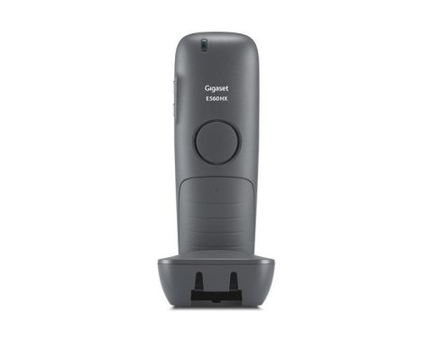 Gigaset E560HX int. słuchawka z przyciskiem Gro i podstawką ładującą - platynowa