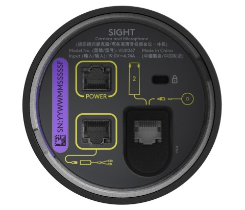 Logitech Sight - grafitowy, rozdz. 3840 x 2160 px, 60 fps, CMOS