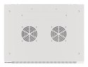 Szafa instalacyjna Rack wisząca 19" 9U 600x450 szara drzwi metalowe LANBERG (Flat Pack)