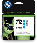 Tusz HP 3ED77A 712 DesignJet 29ml (3szt.) Niebieski