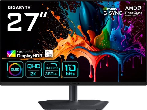MONITOR GIGABYTE OLED 27" MO27Q3 360Hz