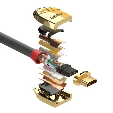 Kabel HDMI Lindy Standard Gold Line, 15 metrów